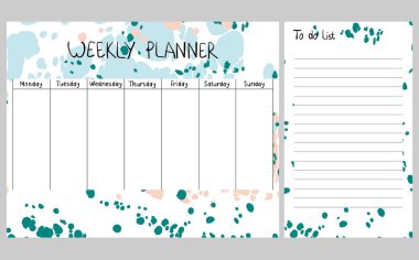 Soyut haftalık planlayıcısı