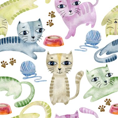 Suluboya kusursuz desen.