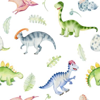 Suluboya şirin dinozorlar.