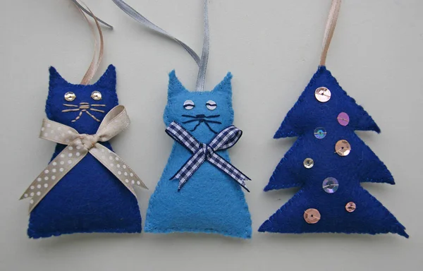 Pamuktan el yapımı Noel oyuncakları