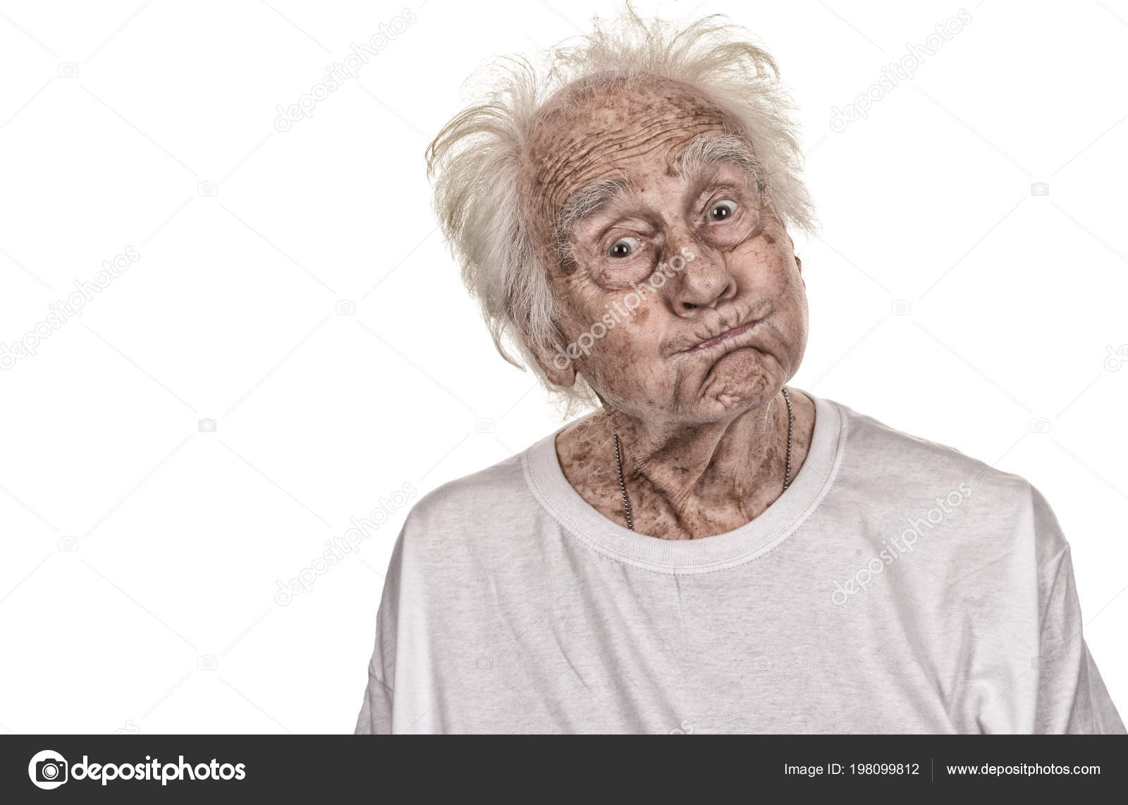 Very Funny Old Senior Man Makes Funny Faces Stock Photo by ©rinderart  198099812