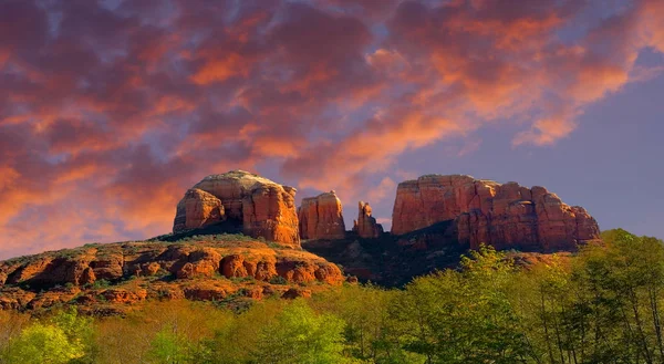 Catedral Rocha Fora Sedona Arizona Uma Obrigação Ver Destino — Fotografia de Stock