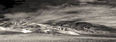 ocağı creek kent death valley california ıssız görünümü