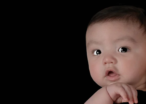 Beautiful Image Month Old Baby Boy Black — Stock Photo, Image