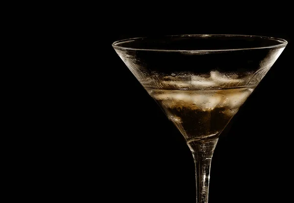Close Van Een Cocktail Zwart — Stockfoto
