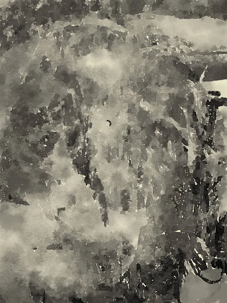 Красивая Оригинальная Абстрактная Живопись Бумаге — стоковое фото