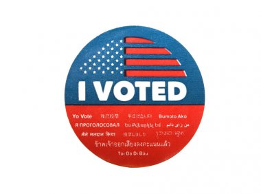 A perfect I Voted Sticker clipart