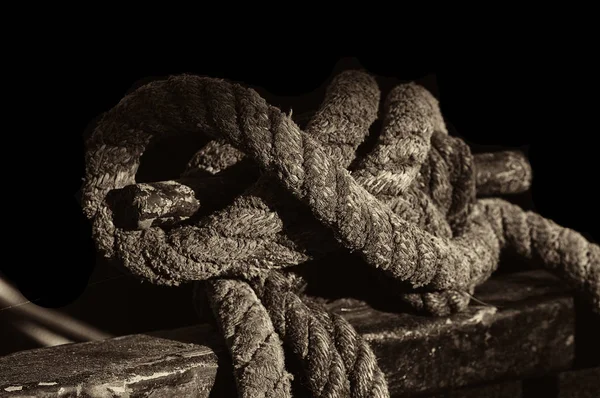 A Vintage Mooring Rope — Stock Photo, Image