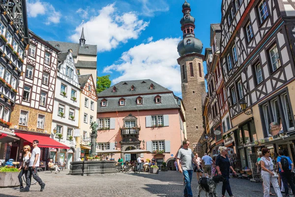 Cochem Німеччина Липня 2017 Спокійний День Затишному Історичне Місто Центр — стокове фото