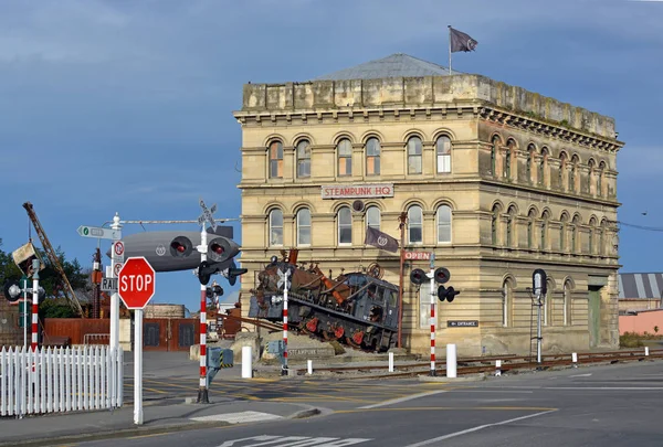 Oamaru Zéland 2018 Szeptember Steampunk Épület Turisztikai Attrakció Oamaru Északi — Stock Fotó