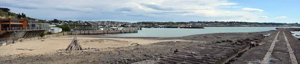 Oamaru Coastline Harbour Beach City Panorama North Otago Nova Zelândia — Fotografia de Stock