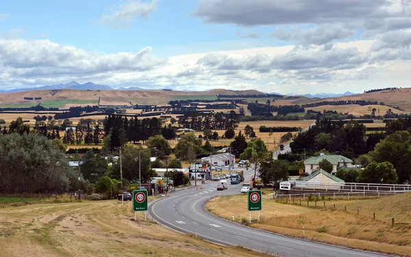 Waikari Cidade em North Canterbury, Nova Zelândia — Fotografia de Stock