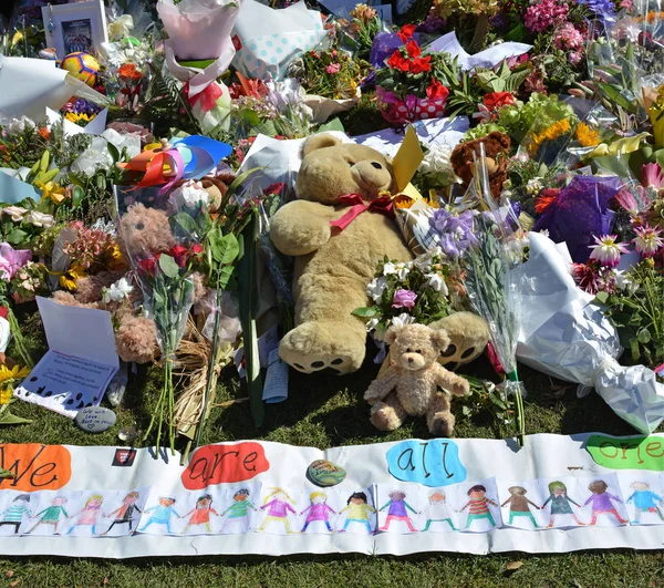 Masacre de las Mezquitas Christchurch Mensaje de Solidaridad y Apoyo fr — Foto de Stock