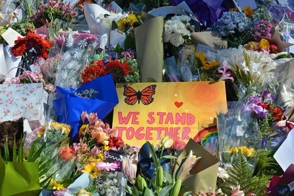 Masacre de las Mezquitas Christchurch - Nos mantenemos juntos Mensaje — Foto de Stock