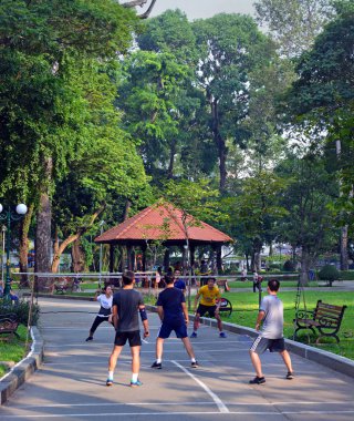 Ho Chi Minh Şehir Tao Dan Park Erken Sabah