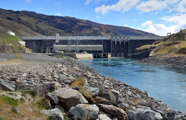 Clyde Hydro Electric Dam on the Clutaha River, Otago, New Zealan