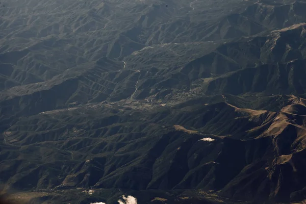 Aerial View Spanish Pyrenees Sunset — Stock Photo, Image