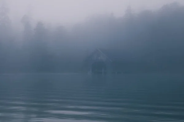 Casa Madera Lago Konigsee Cerca Del Puerto Schonau Baviera Alemania — Foto de Stock