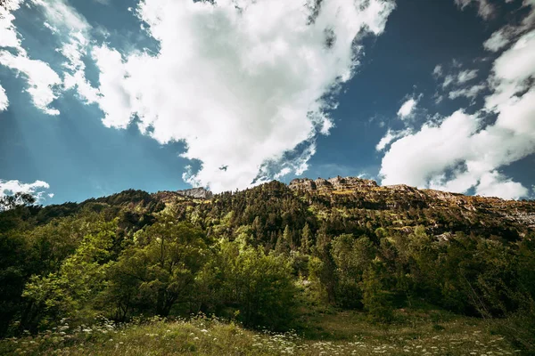 Uitzicht Het Circo Soaso Nationaal Park Ordesa Aragon Pyreneeën Spanje — Stockfoto