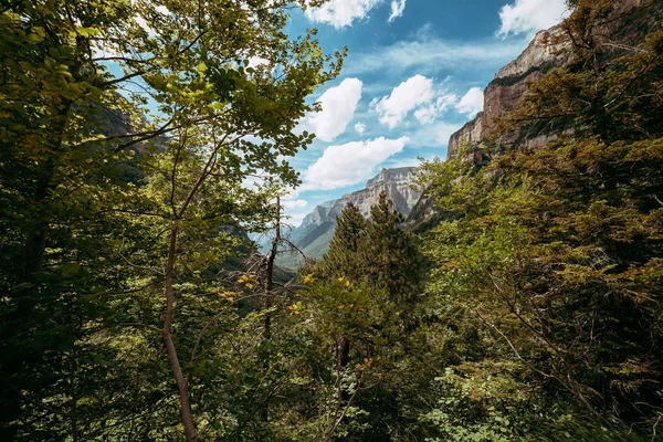 Vue Mur Gallinero Parc National Ordesa Aragon Pyrénées Espagne — Photo