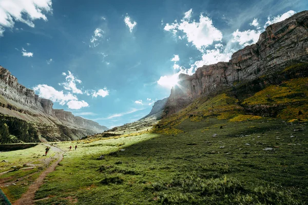 Circo de Soaso, Ordesa Milli Parkı, Aragon görünümünü. Pirene Dağları, İspanya