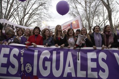 Dünya Kadınlar günü kutlama Madrid