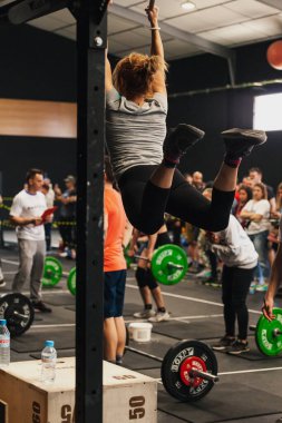 14 Nisan 2019 Arganda del Rey, Madrid, İspanya. 4. Interbox Crossfit Ligi Arganda del Rey, Madrid