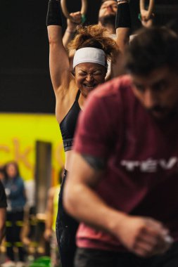 14 Nisan 2019 Arganda del Rey, Madrid, İspanya. 4. Interbox Crossfit Ligi Arganda del Rey, Madrid