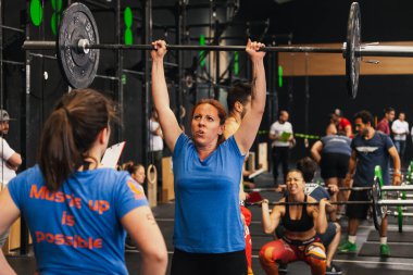 14 Nisan 2019 Arganda del Rey, Madrid, İspanya. 4. Interbox Crossfit Ligi Arganda del Rey, Madrid