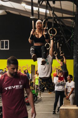 14 Nisan 2019 Arganda del Rey, Madrid, İspanya. 4. Interbox Crossfit Ligi Arganda del Rey, Madrid