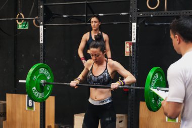 14 Nisan 2019 Arganda del Rey, Madrid, İspanya. 4. Interbox Crossfit Ligi Arganda del Rey, Madrid