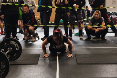 14 Nisan 2019 Arganda del Rey, Madrid, İspanya. 4. Interbox Crossfit Ligi Arganda del Rey, Madrid