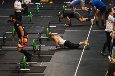 14 Nisan 2019 Arganda del Rey, Madrid, İspanya. 4. Interbox Crossfit Ligi Arganda del Rey, Madrid