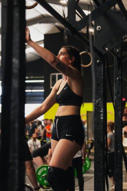 14 Nisan 2019 Arganda del Rey, Madrid, İspanya. 4. Interbox Crossfit Ligi Arganda del Rey, Madrid