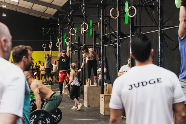 14 aprile 2019 Arganda del Rey, Madrid, Spagna. Quarta Interbox crossfit league ad Arganda del Rey, Madrid — Foto Stock