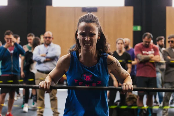 14 aprile 2019 Arganda del Rey, Madrid, Spagna. Quarta Interbox crossfit league ad Arganda del Rey, Madrid — Foto Stock