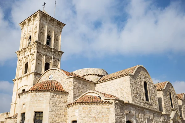 Gereja Ortodoks Agios Lazaros Siprus Larnaca Langit Berawan Latar Belakang — Stok Foto