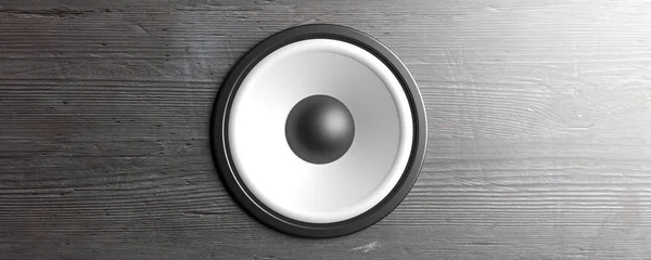 Speaker close-up achtergrond. 3D-illustratie — Stockfoto