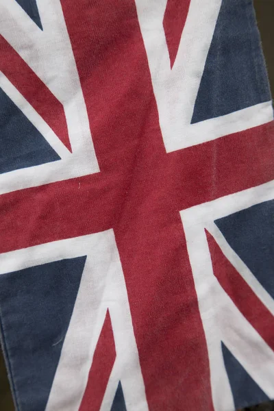 Primo Piano Dello Sfondo Union Jack Flag — Foto Stock
