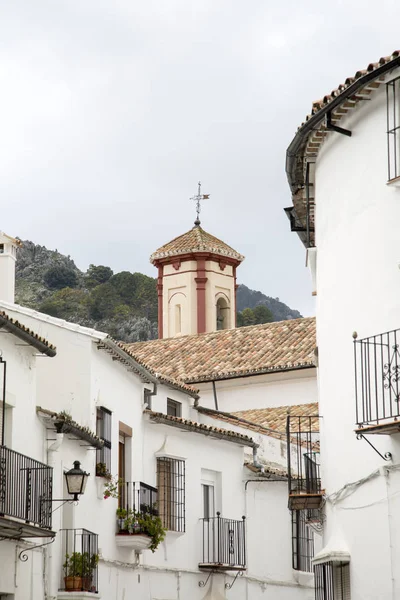 Igreja San Juan Letra Grazalema Andaluzia Espanha — Fotografia de Stock