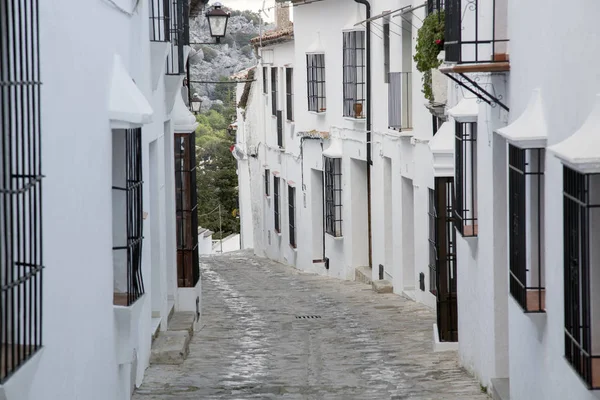 Cena Rua Grazalema Andaluzia Espanha — Fotografia de Stock