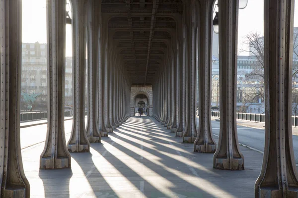 Archi Del Ponte Bir Hakeim Parigi Francia — Foto Stock