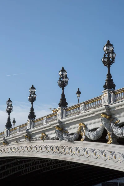 Pont Alexandre Iii Bridge Párizs Franciaország — Stock Fotó