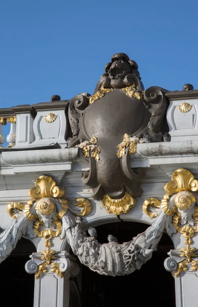 Pont Alexandre Köprüsü Nde Ayrıntı Paris Fransa — Stok fotoğraf