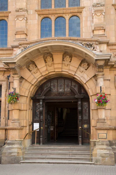 Entrada Del Ayuntamiento Hereford Inglaterra Reino Unido — Foto de Stock