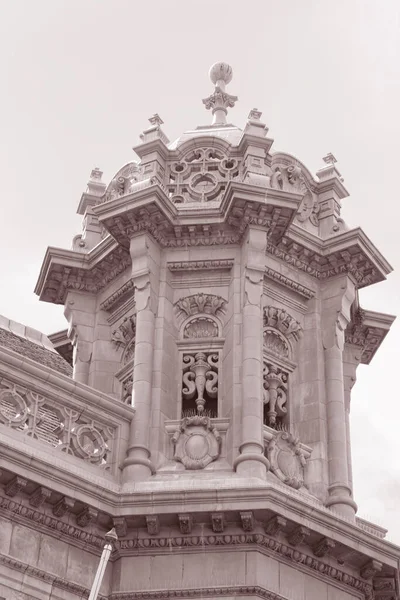 City Hall Στο Hereford Της Αγγλίας Black White Sepia Tone — Φωτογραφία Αρχείου