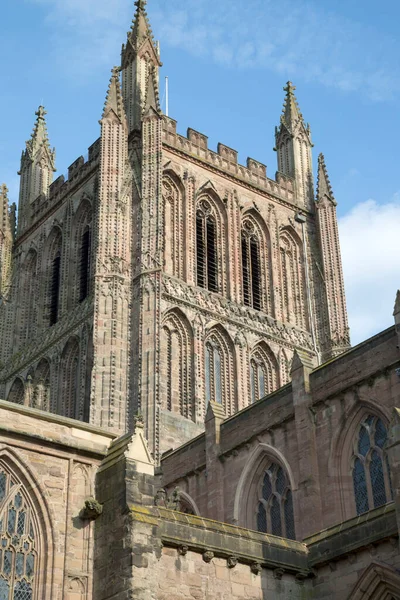 Tower Cathedral Church Hereford Inghilterra Regno Unito — Foto Stock