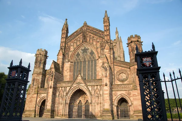 Katedral Kilisesi Cephesi; Hereford; İngiltere;