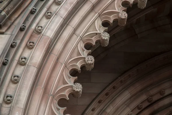 Fasada Kościoła Katedralnego Hereford Anglia — Zdjęcie stockowe