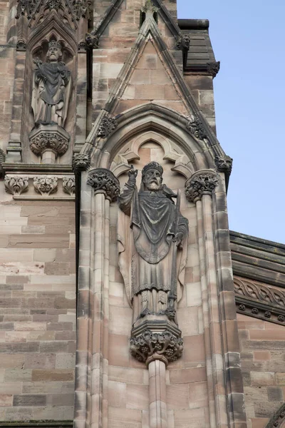 Saint Cathedral Church Façade Hereford Angleterre Royaume Uni — Photo